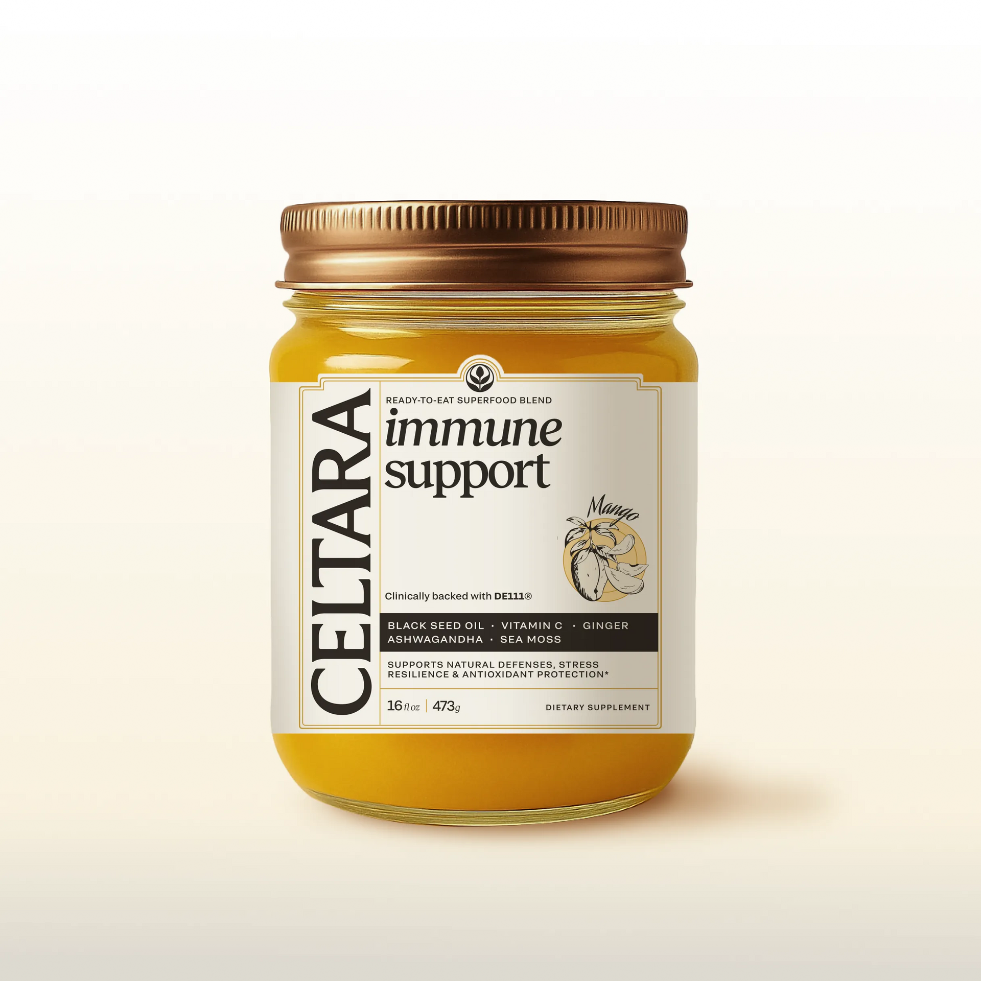 CELTARA Immune Support Blend supplement jar for daily immune support